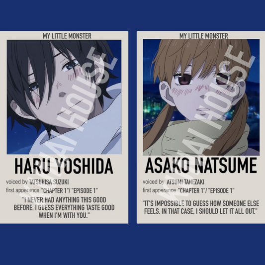 Matching Monster Anime Polaroid Inspired Keychain