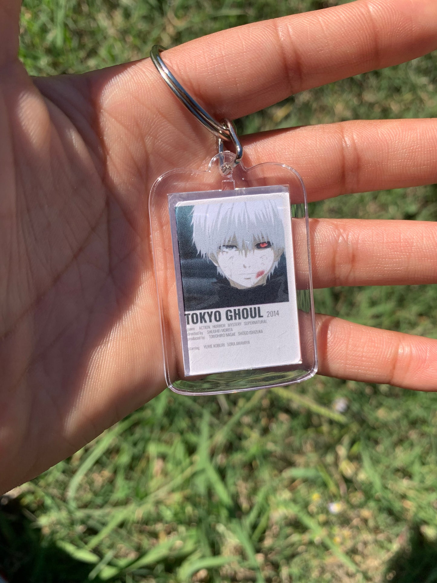 Japanese Ghoul Polaroid Anime Inspired Keychain