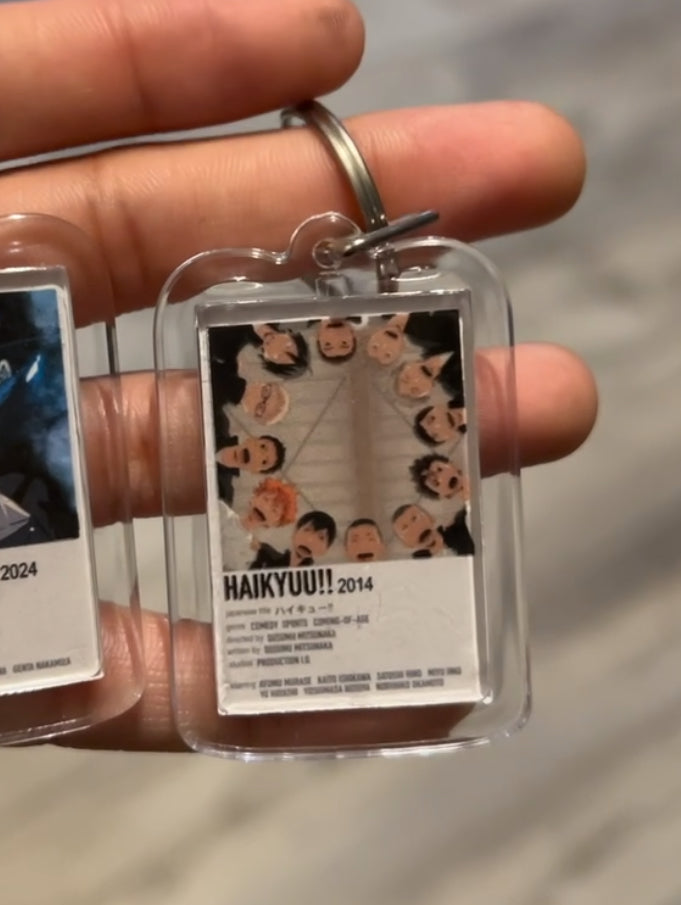 Volleyball Anime Polaroid Inspired Keychain