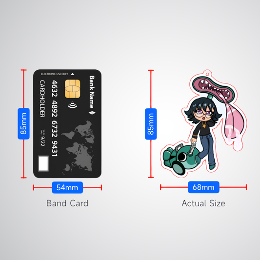 Gothic Vacuum Girl Keychain