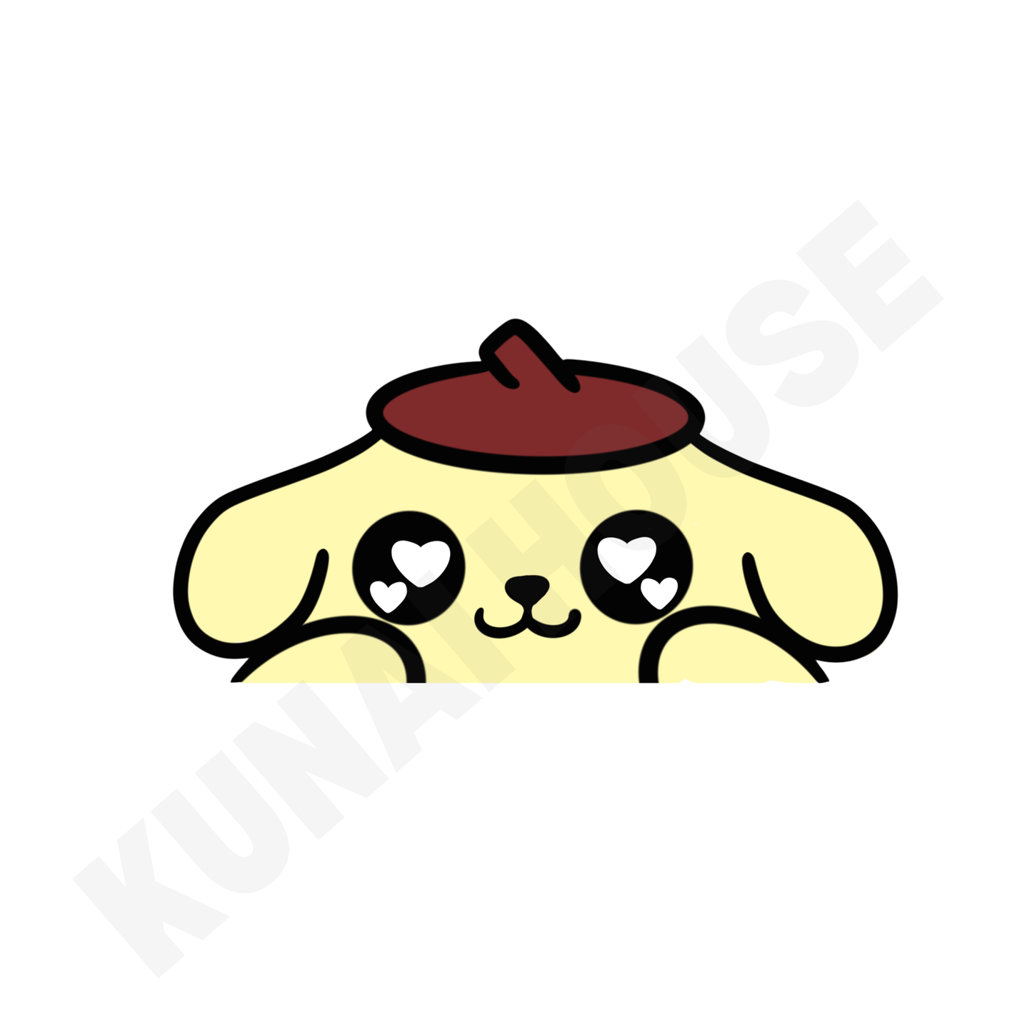 Puddin Lover Peeker Sticker