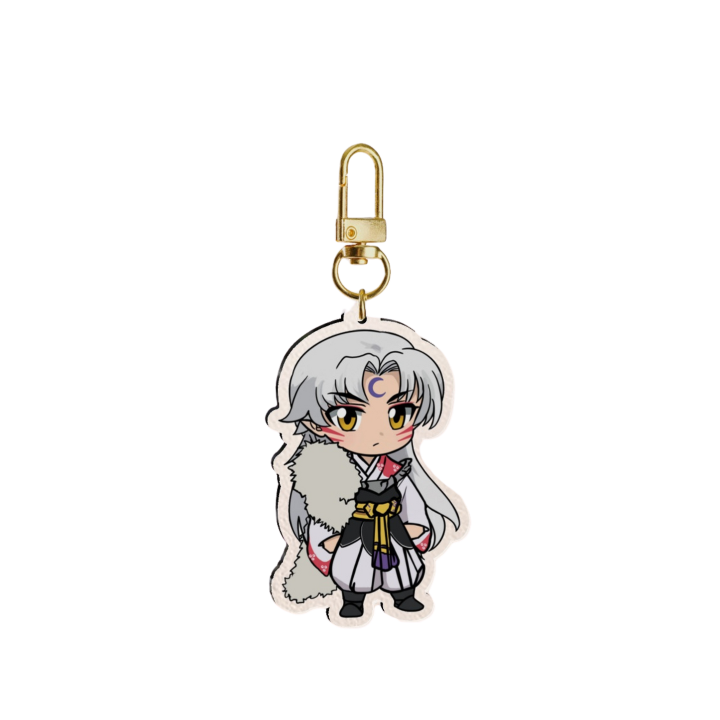 Crescent Moon Acrylic Keychain