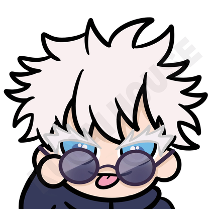 Hollow Purple Peeker Sticker