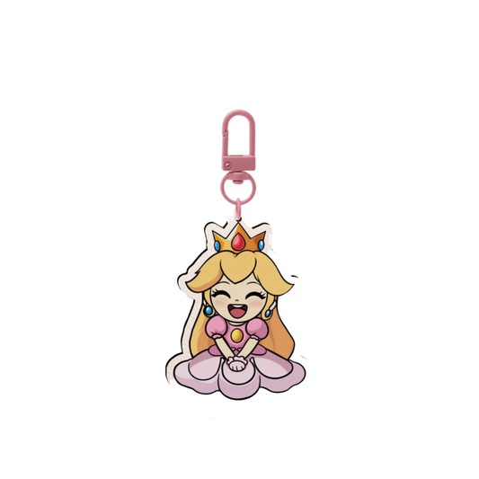 Pink Princess Acrylic Keychains