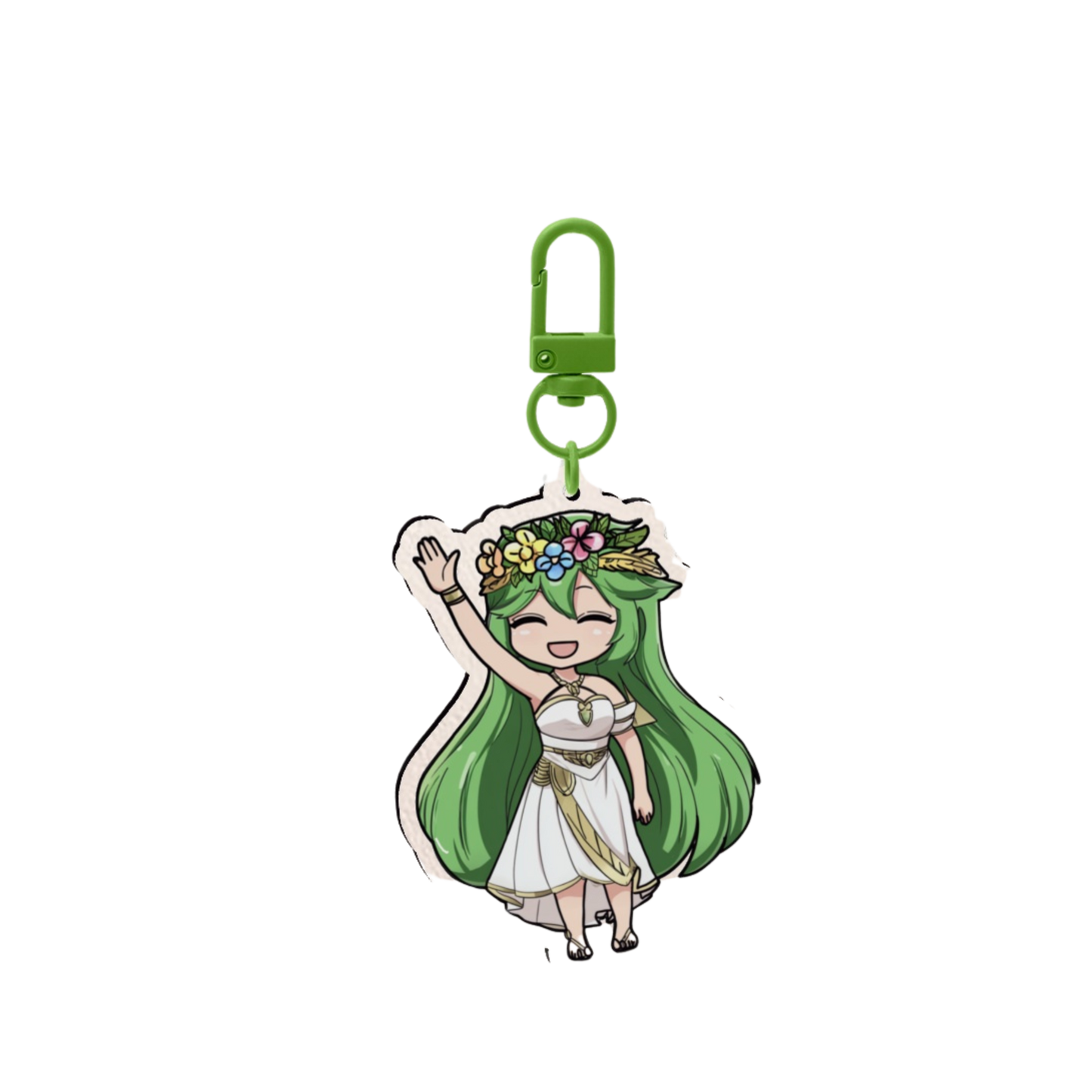 Green Princess Acrylic Keychain