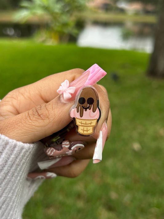 Sea Star Dipped Chocolate Popsicle Shoe Charm