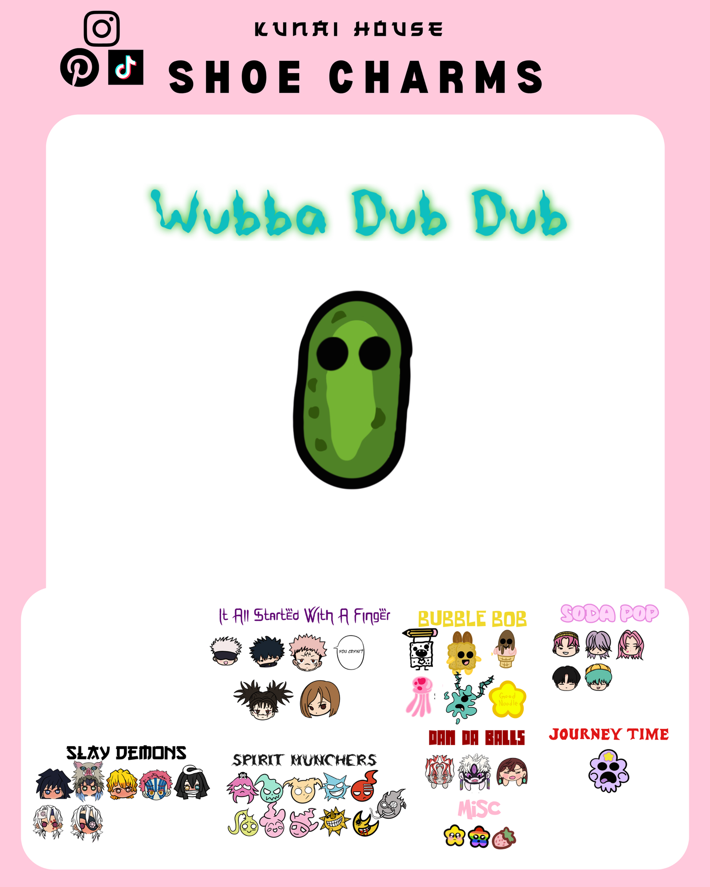 Wubba Dub Dub  Shoe Charm