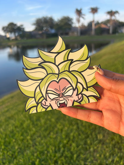Broly Peeker Sticker