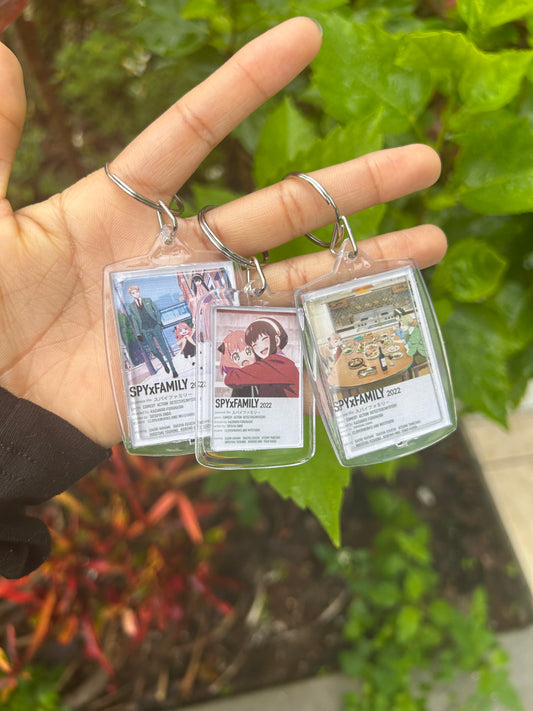 Spy Family Japanese Polaroid Anime Inspired Keychain