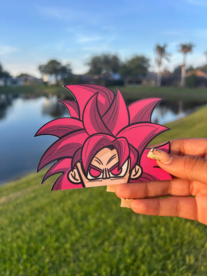 Goku SS4J Peeker Sticker