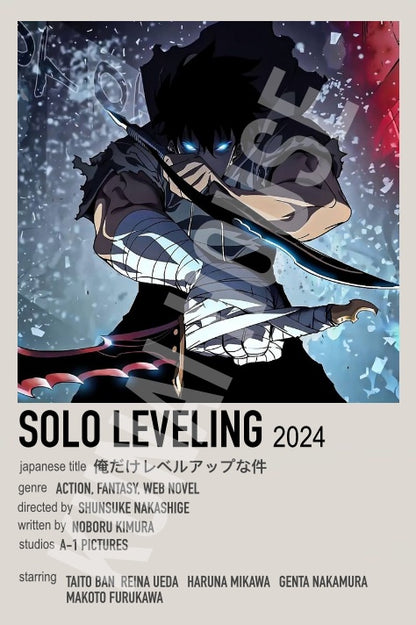 Solo Leveling Anime Polaroid Inspired Keychain