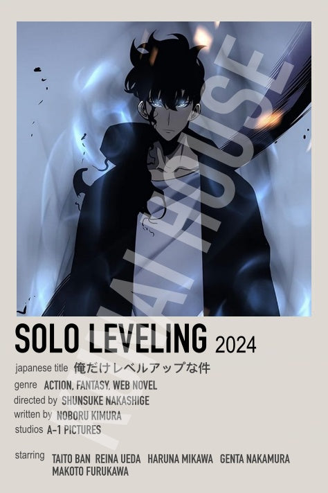 Solo Leveling Anime Polaroid Inspired Keychain