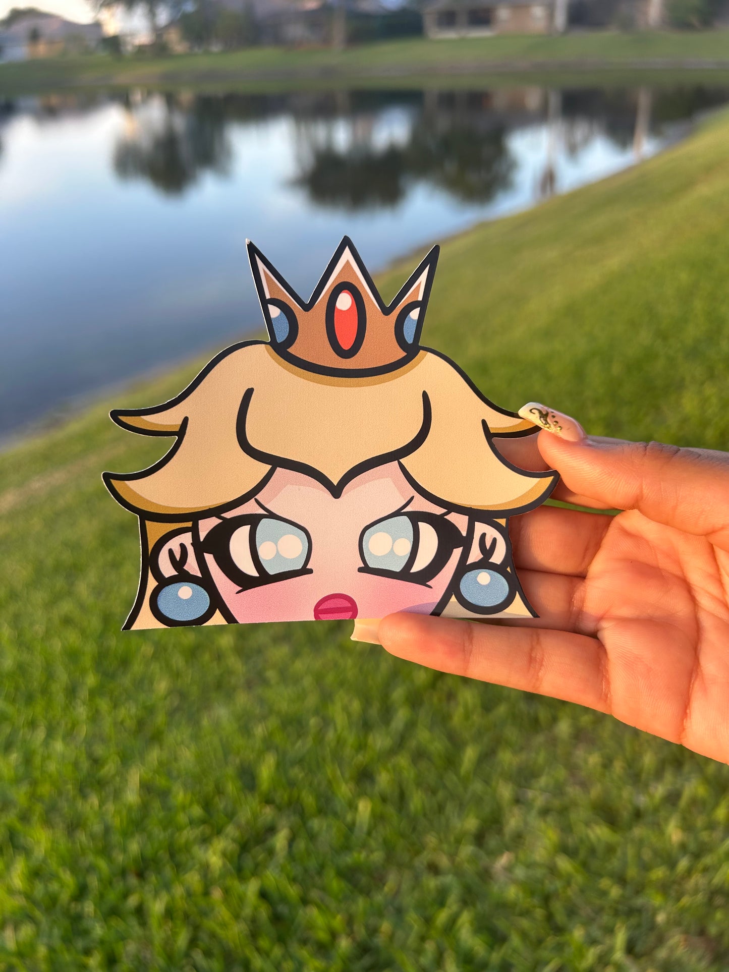 Princess Peeker Sticker