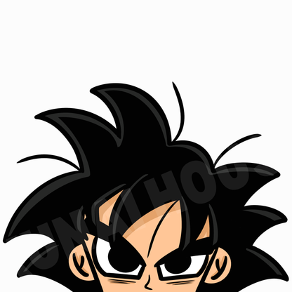 Goku Misprint Peeker Sticker