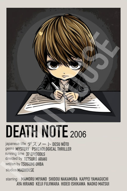 Japanese Death Psycho Anime Polaroid Inspired Keychain