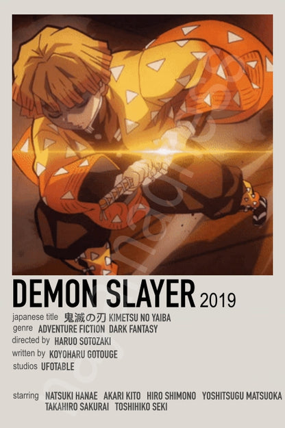 Japanese Demon Polaroid Inspired Keychain | Slayer Inspired Anime Keychain