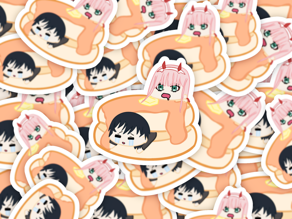 Yummy Darling Franxx Pancakes Sticker