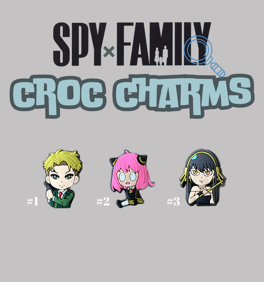 Anime Inspired Croc Charms| Cool Charms for Clogs| Crocs Accessories | Shoe Decor | Character Shoe Clips| Shoe Charm | Spying Family