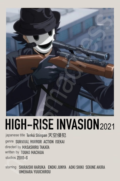 Japanese Cool Action Anime Polaroid Inspired Keychain
