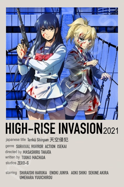 Japanese Cool Action Anime Polaroid Inspired Keychain
