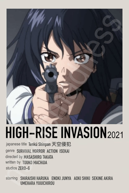 Japanese Cool Action Anime Polaroid Inspired Keychain