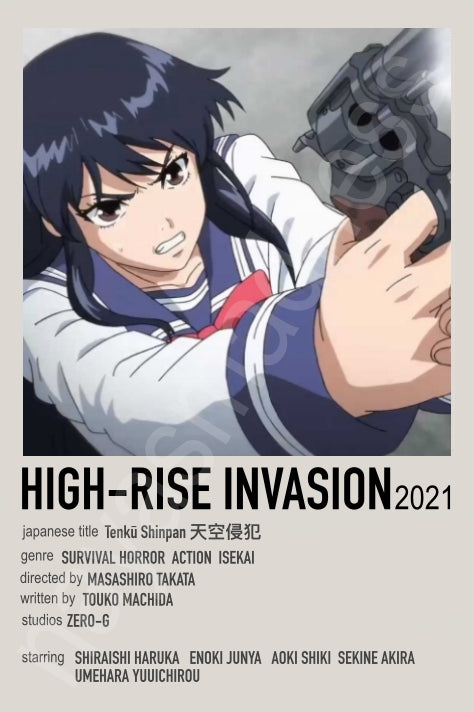 Japanese Cool Action Anime Polaroid Inspired Keychain
