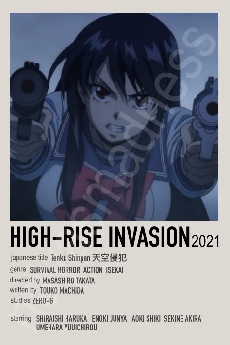 Japanese Cool Action Anime Polaroid Inspired Keychain