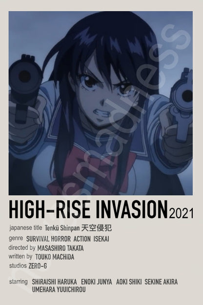 Japanese Cool Action Anime Polaroid Inspired Keychain