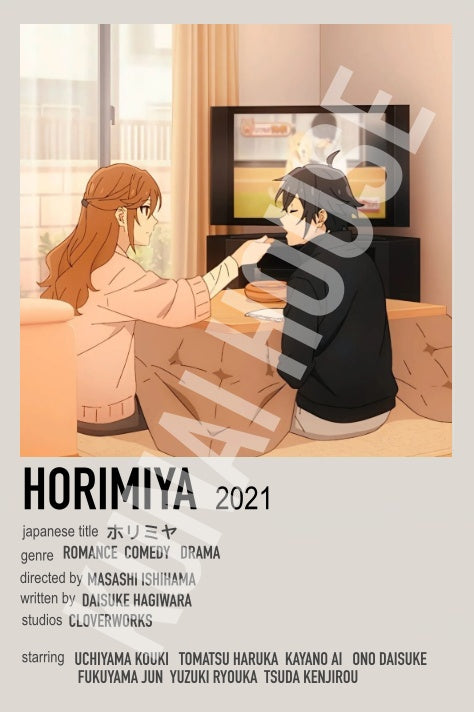 Horimiya Lovers Anime Polaroid Inspired Keychain