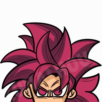 Goku SS4J Peeker Sticker