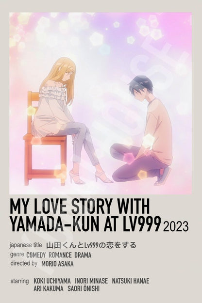 My Love Story With Yamada-Kun at Lv999 Lovers Anime Polaroid Inspired Keychain