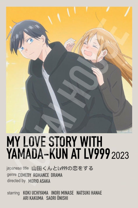 My Love Story With Yamada-Kun at Lv999 Lovers Anime Polaroid Inspired Keychain