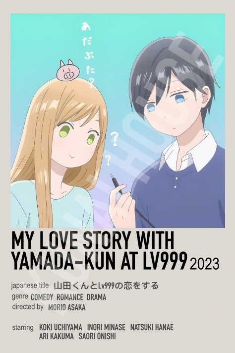 My Love Story With Yamada-Kun at Lv999 Lovers Anime Polaroid Inspired Keychain