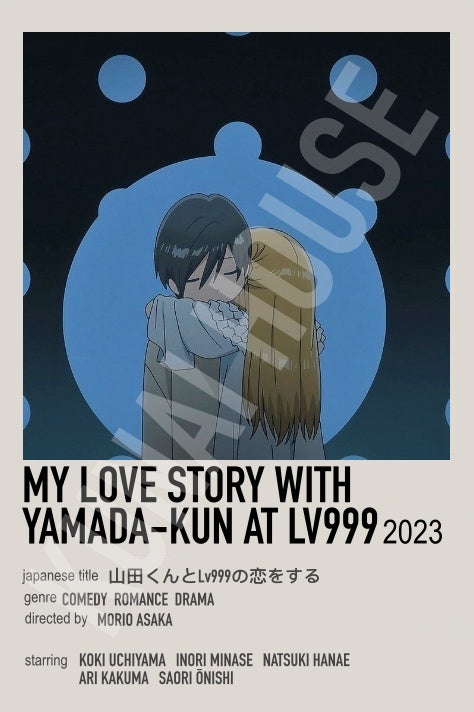 My Love Story With Yamada-Kun at Lv999 Lovers Anime Polaroid Inspired Keychain