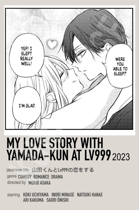 My Love Story With Yamada-Kun at Lv999 Lovers Anime Polaroid Inspired Keychain