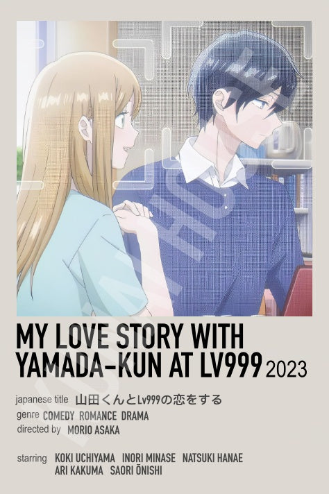 My Love Story With Yamada-Kun at Lv999 Lovers Anime Polaroid Inspired Keychain