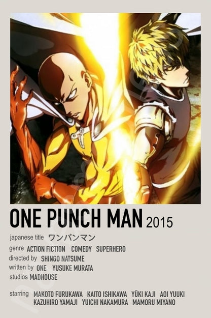 Japanese Punch Man Anime Inspired Polaroid Keychain