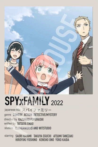 Spy Family Japanese Polaroid Anime Inspired Keychain