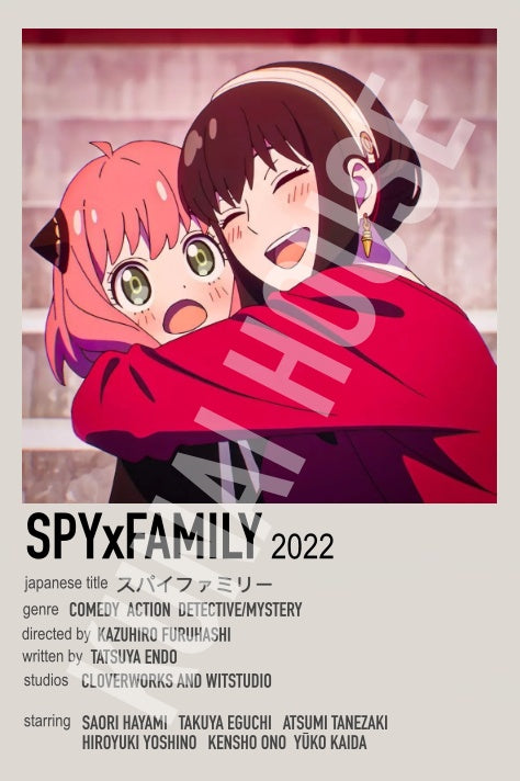 Spy Family Japanese Polaroid Anime Inspired Keychain