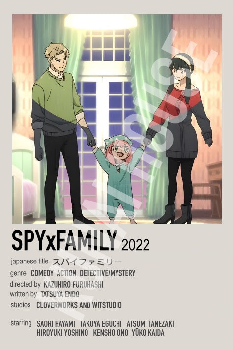 Spy Family Japanese Polaroid Anime Inspired Keychain