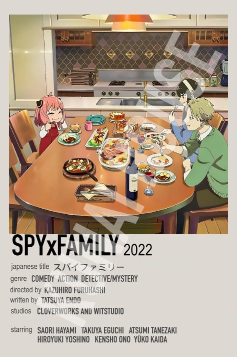 Spy Family Japanese Polaroid Anime Inspired Keychain