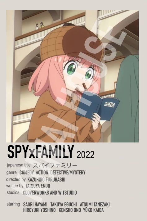 Spy Family Japanese Polaroid Anime Inspired Keychain