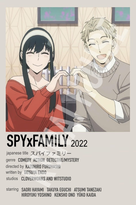 Spy Family Japanese Polaroid Anime Inspired Keychain