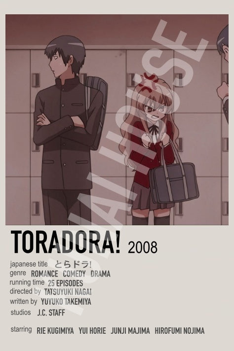 Toradora! Lovers Anime Polaroid Inspired Keychain