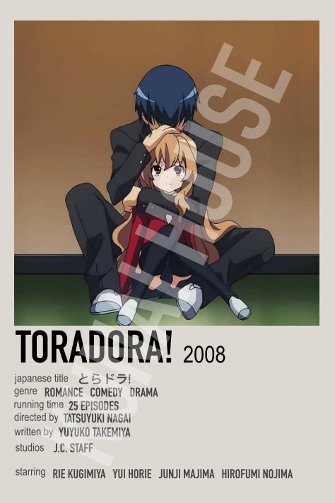 Toradora! Lovers Anime Polaroid Inspired Keychain