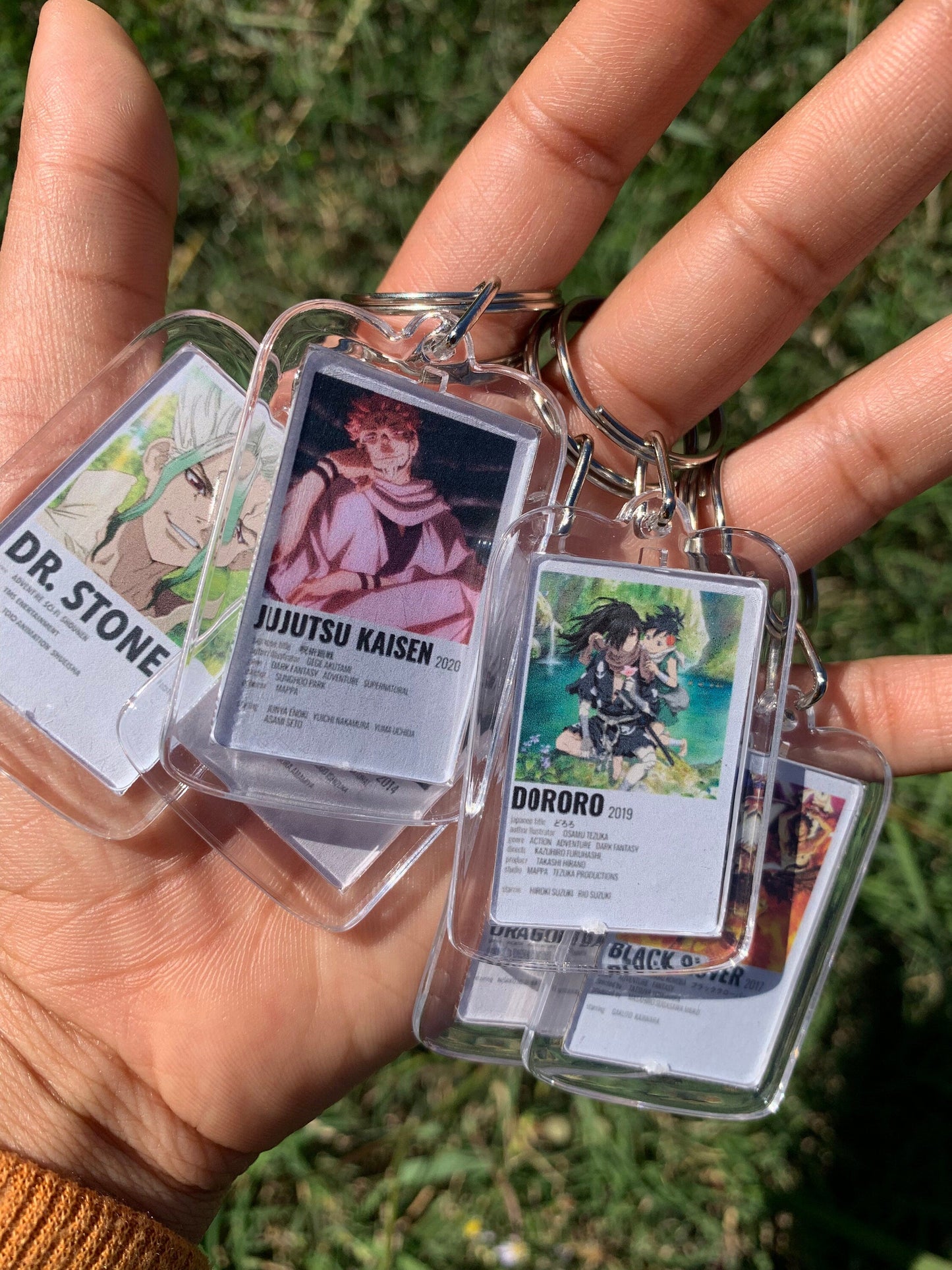 Anime Polaroid Inspired Keychain