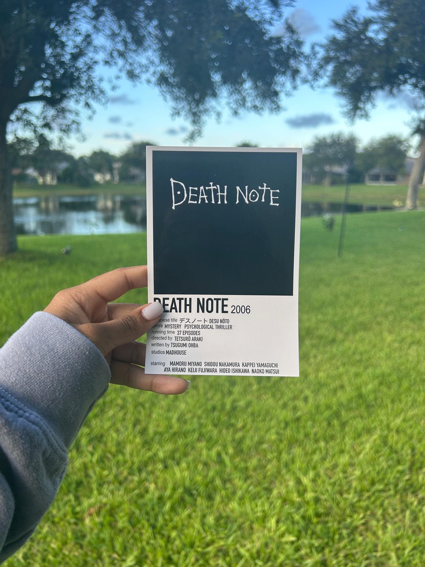 Anime Polaroid Print | Home decor | Mini Poster | Scrapbooking | Room decor | Wall decor | Death Anime