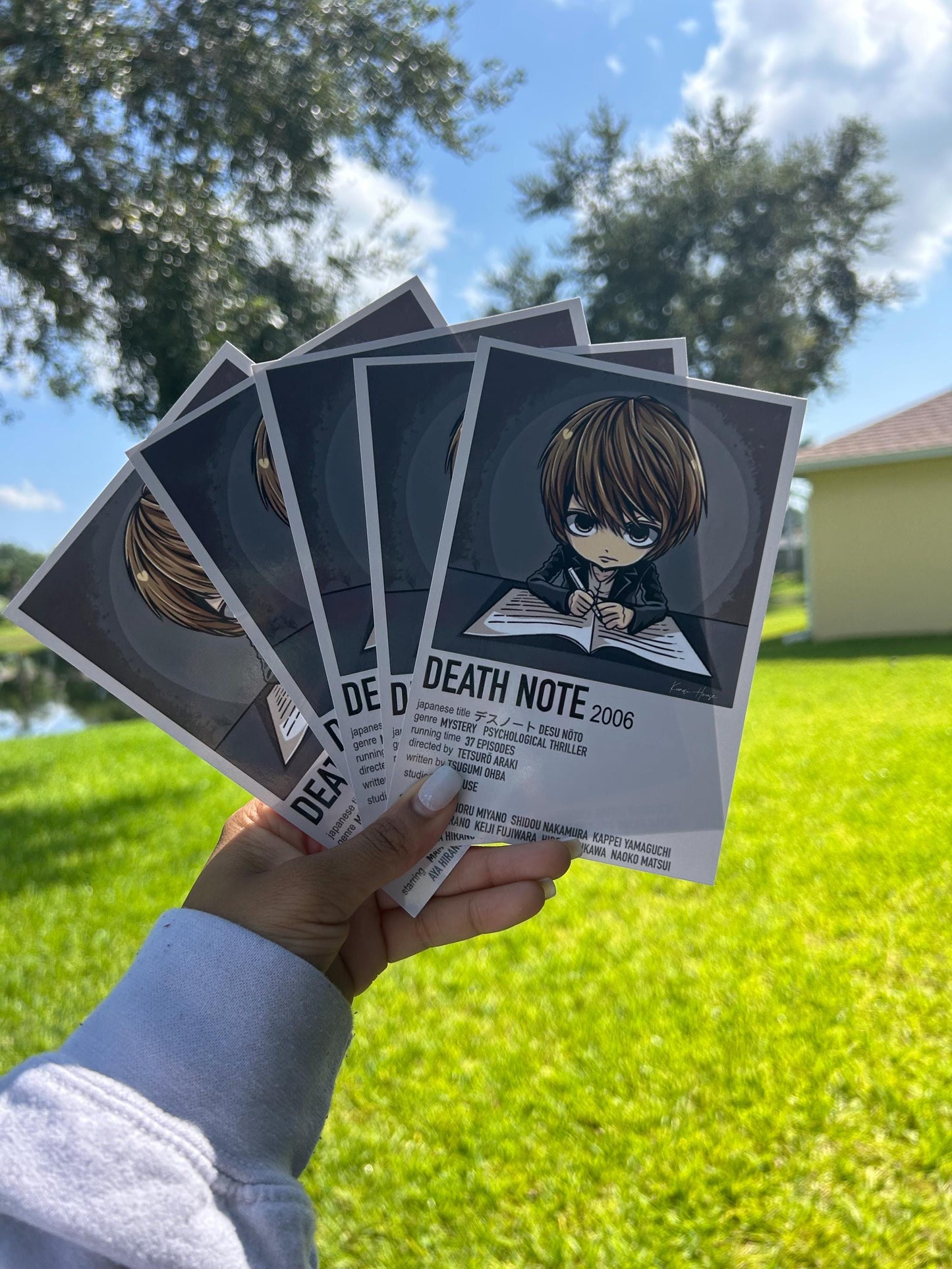 Anime Polaroid Print | Home decor | Mini Poster | Scrapbooking | Room decor | Wall decor | Death Anime