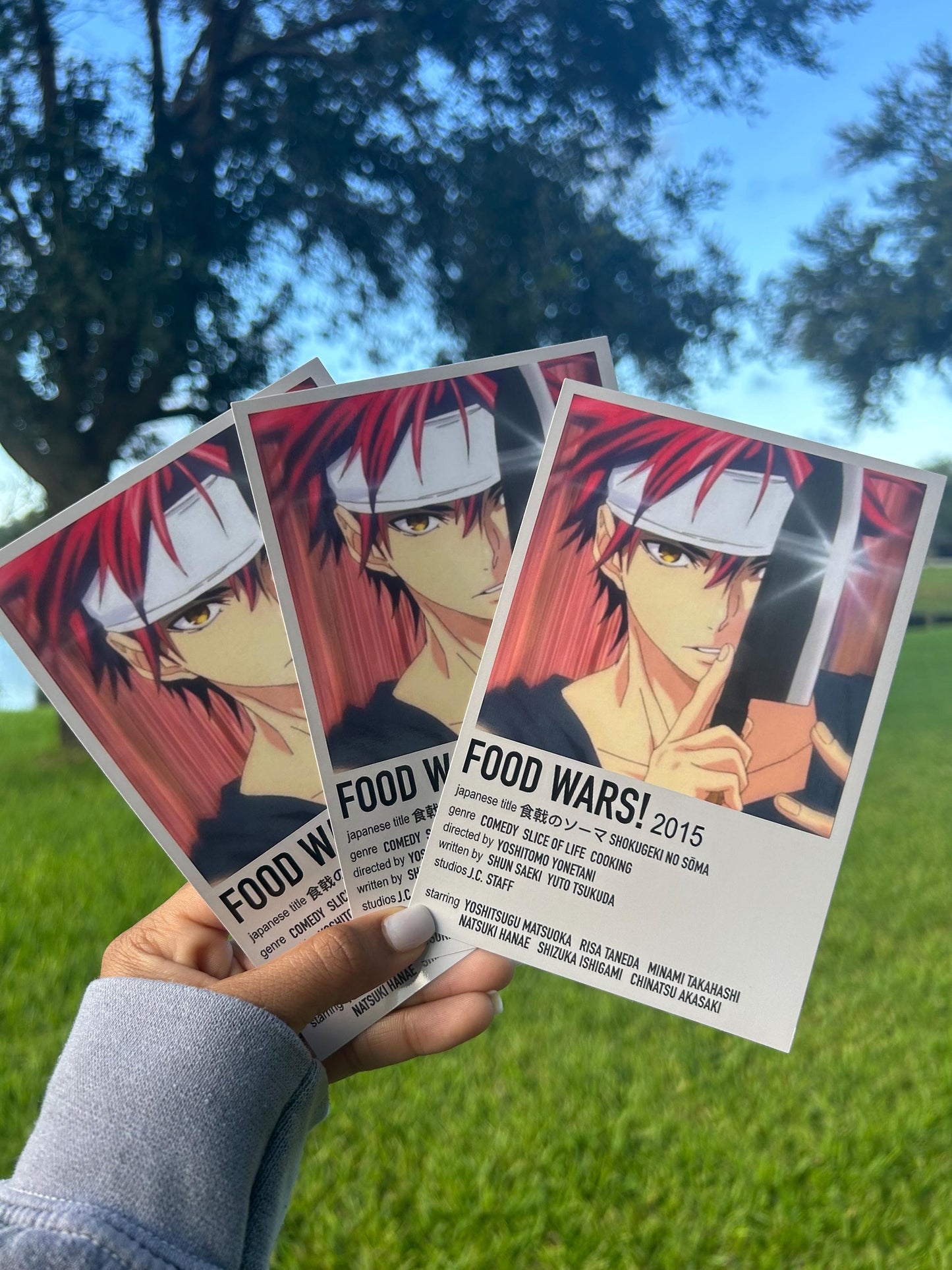 Anime Polaroid Print | Home decor | Mini Poster | Scrapbooking | Room decor | Wall decor | Wars Food Anime