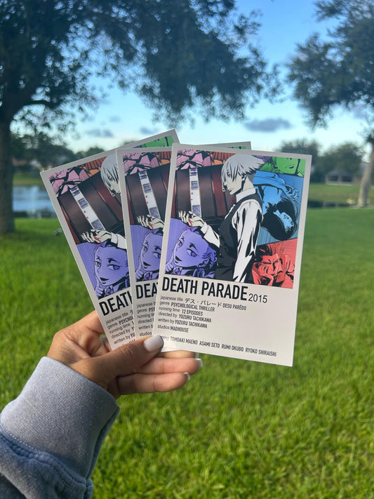 Anime Polaroid Print | Home decor | Mini Poster | Scrapbooking | Room decor | Wall decor | Death Anime